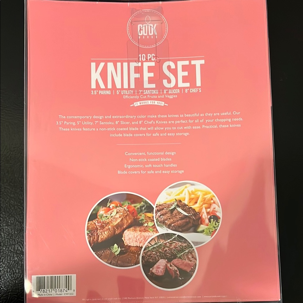 Cook Style Colorful Knife Set - Picture 2 of 2